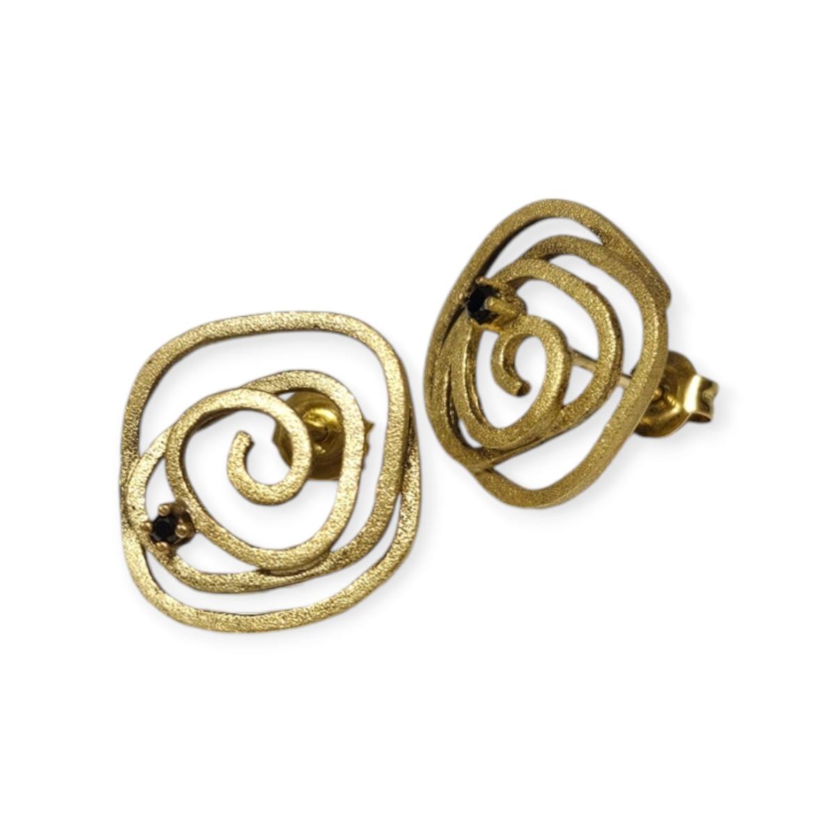 pendientes de oro ARASHI 1