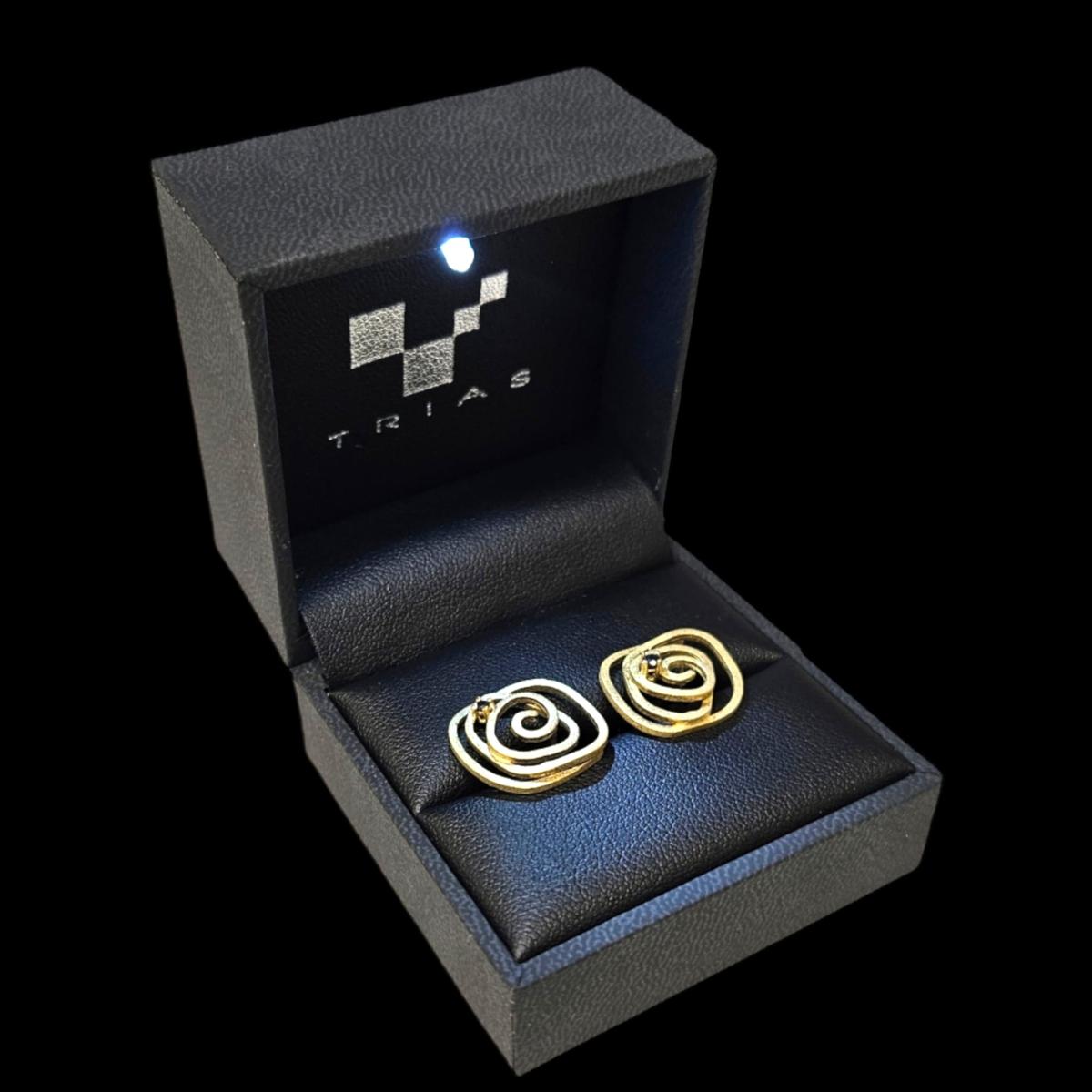 pendientes de oro ARASHI 3