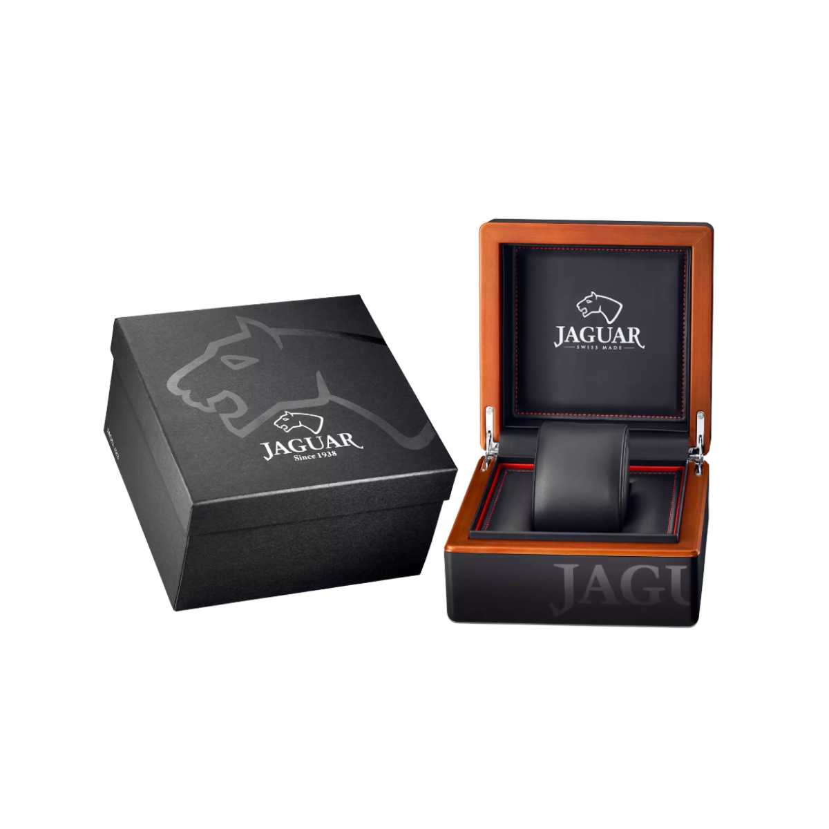 Jaguar Swiss Acamar Watch – Leather Strap and Black Dial J881/1