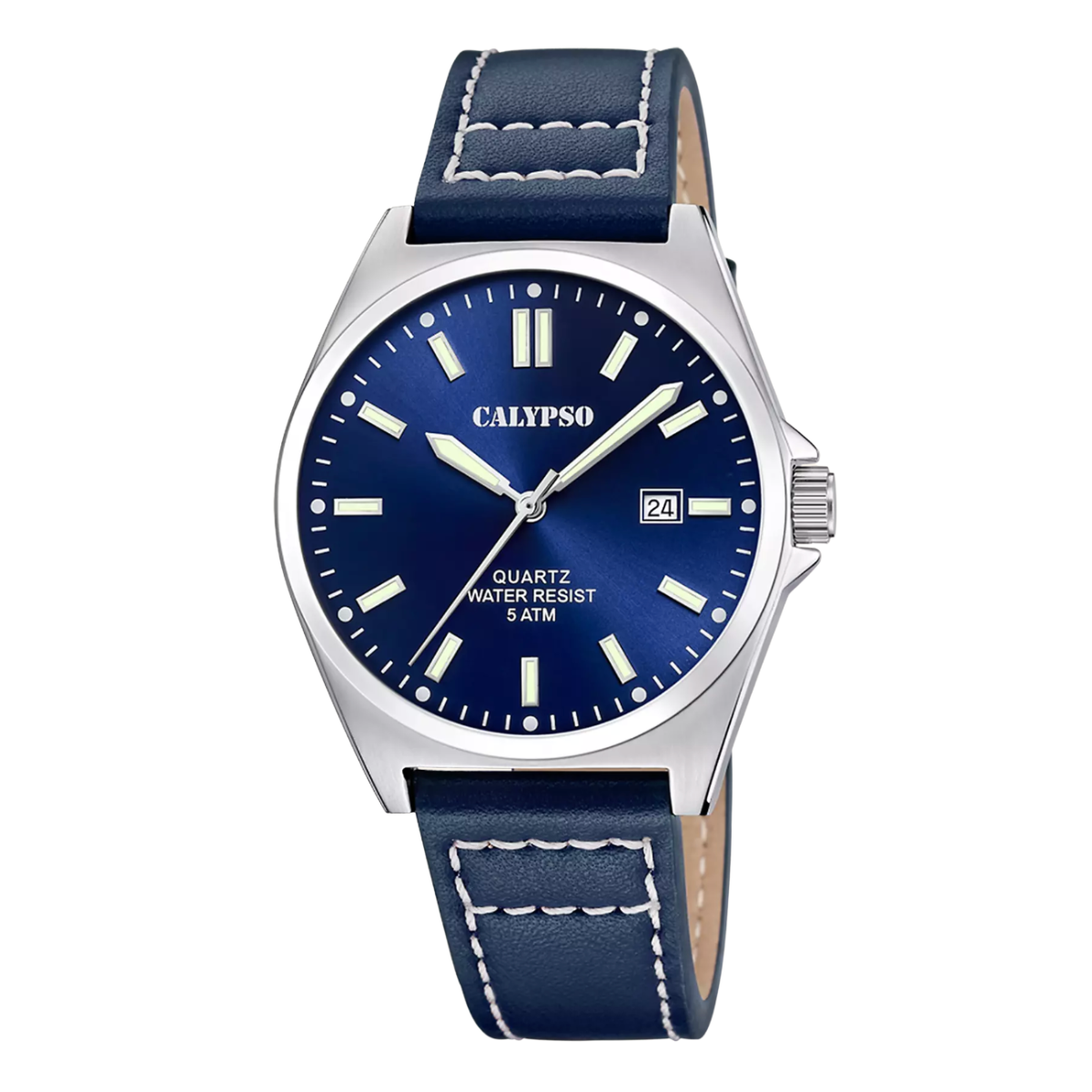 RELOJ CALYPSO BASIC CORREA DE PIEL AZUL K5868/3