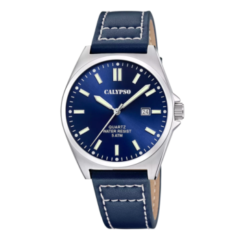 RELOJ CALYPSO BASIC CORREA DE PIEL AZUL K5868/3