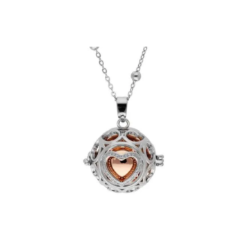 LISKA ANGEL CALLER PENDANT WITH HEART-SHAPED ZIRCONIA KLA216