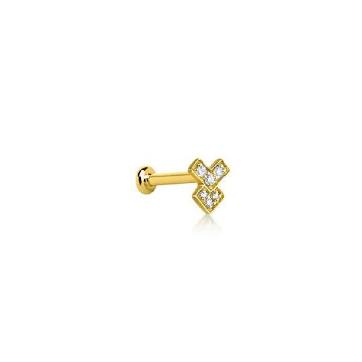 PIERCING LECARRÉ DE ORO AMARILLO 18K Y DIAMANTE GB197OA.00