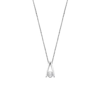 colgante lotus silver de plata con una circonita 