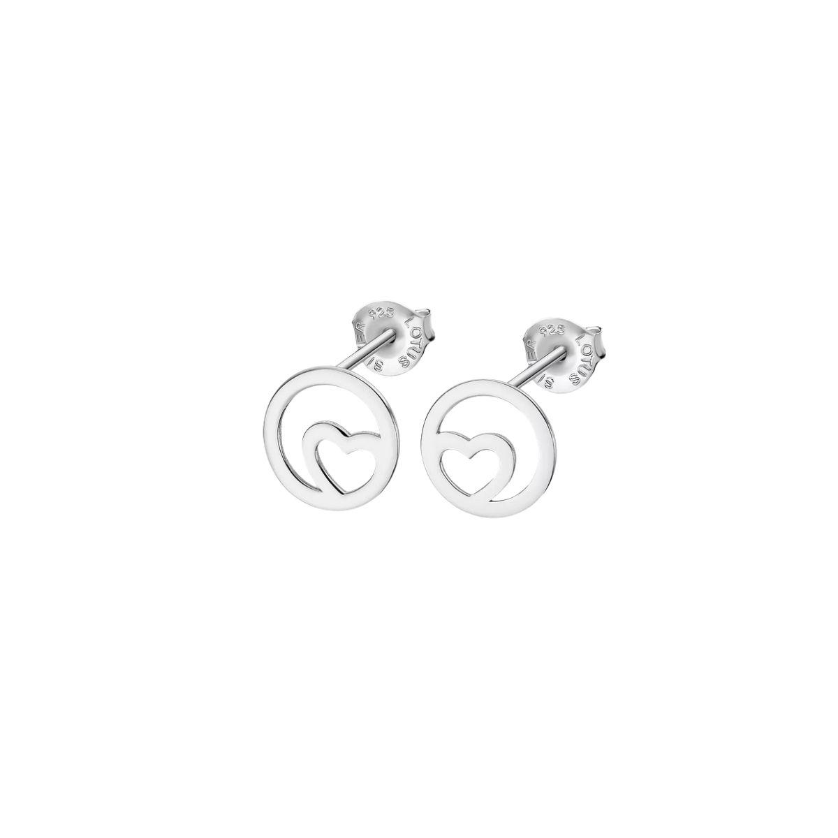 ARRACADES LOTUS SILVER DE PLATA AMB FORMA DE COR LP1844-4/1