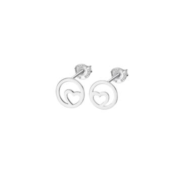 ARRACADES LOTUS SILVER DE PLATA AMB FORMA DE COR LP1844-4/1