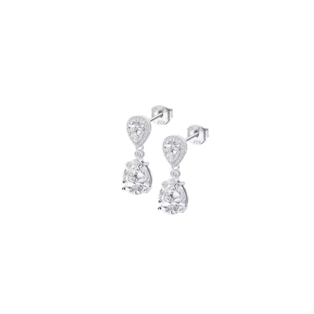 arracades de plata lotus silver amb circonites LP3788-4/1