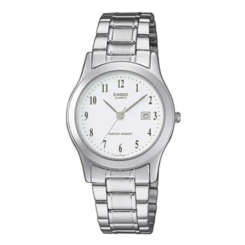 RELOJ CASIO COLLECTION PLATEADO ESFERA BLANCA LTP-1141PA-7BEG