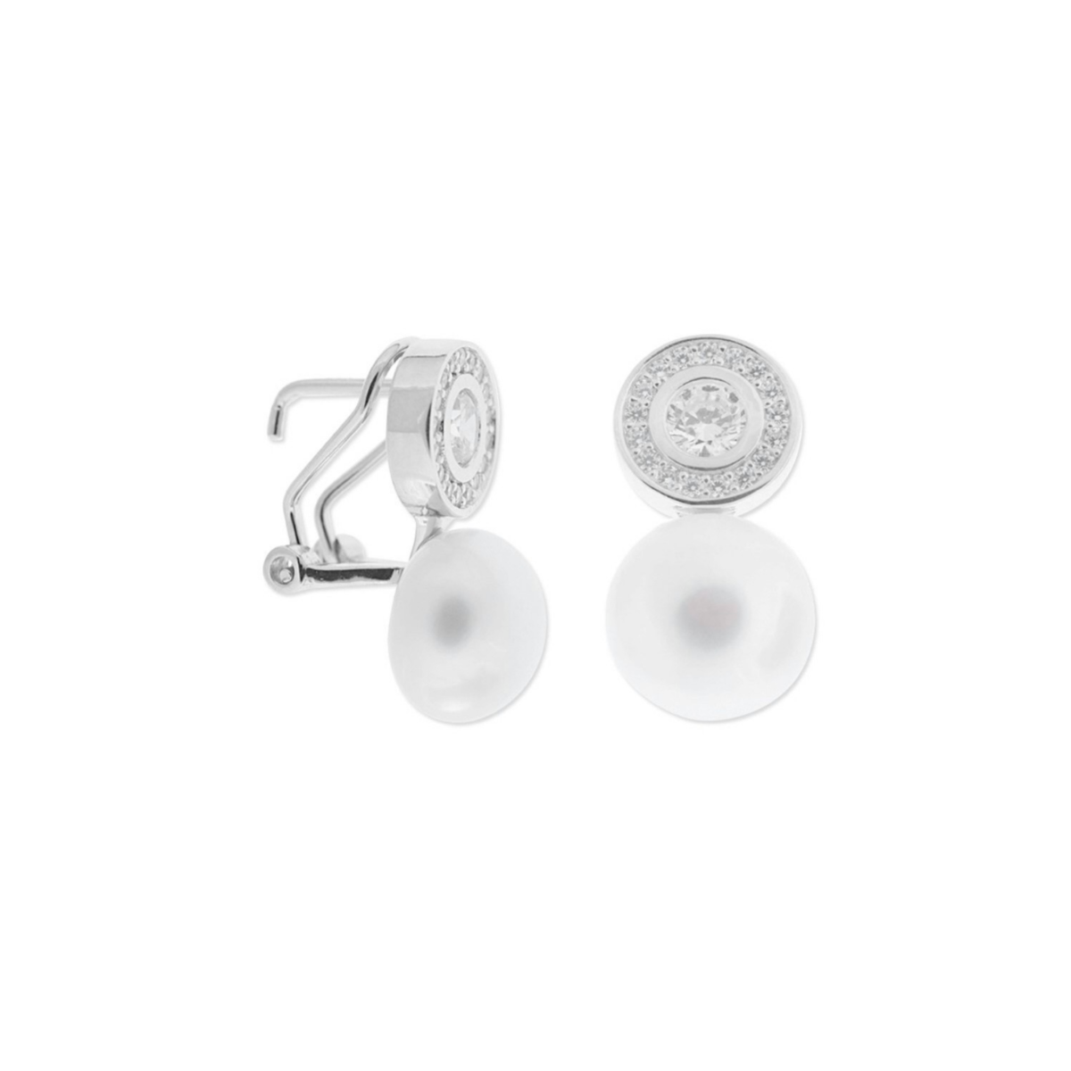 ARRACADES LISKA DE PLATA, PERLES I ZIRCÒNIA MED274A