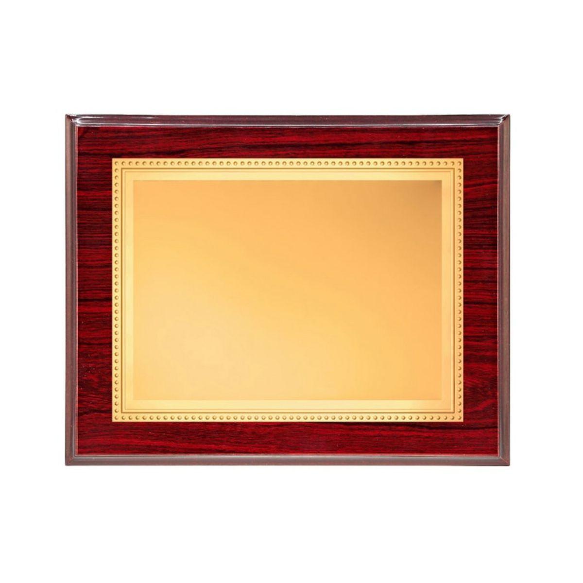 PLACA CONMEMORATIVA DE ALUMINIO COLOR DORADO Y PUNTITOS P-2133/1X