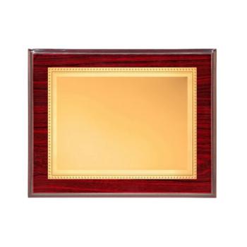 PLACA CONMEMORATIVA DE ALUMINIO COLOR DORADO Y PUNTITOS P-2133/1X