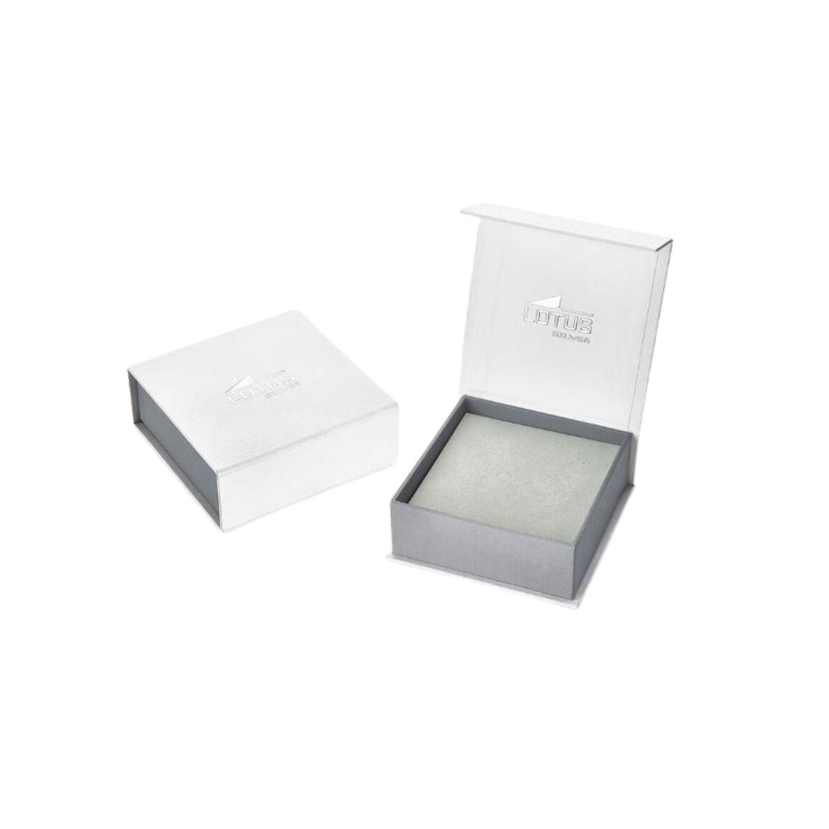 LOTUS SILVER EARRINGS IN SILVER, ZIRCONIAS AND CULTURED PEARL LP3898-4/1