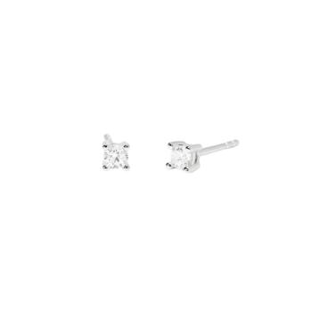 PENDIENTES MABINA DE PLATA Y DIAMANTES CULTIVADOS PESO TOTAL 0,02CT FVS 563892