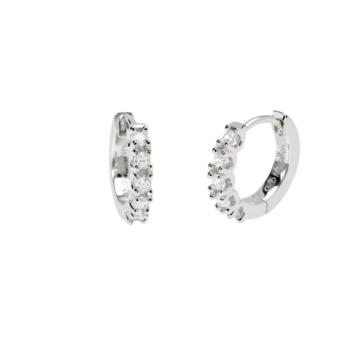PENDIENTES MABINA DE PLATA Y DIAMANTES CULTIVADOS PESO TOTAL 0,27CT FVS 563904
