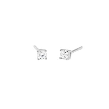 PENDIENTES MABINA DE PLATA Y DIAMANTES CULTIVADOS PESO TOTAL 0,29CT FVS 563908