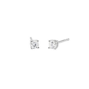 MABINA SILVER AND CULTIVATED DIAMONDS EARRINGS TOTAL WEIGHT 0,36CT FVS 563909