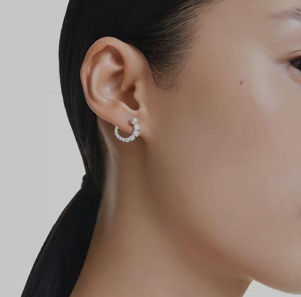 SWAROVSKI RHODIUM-PLATED EARRINGS 5692260