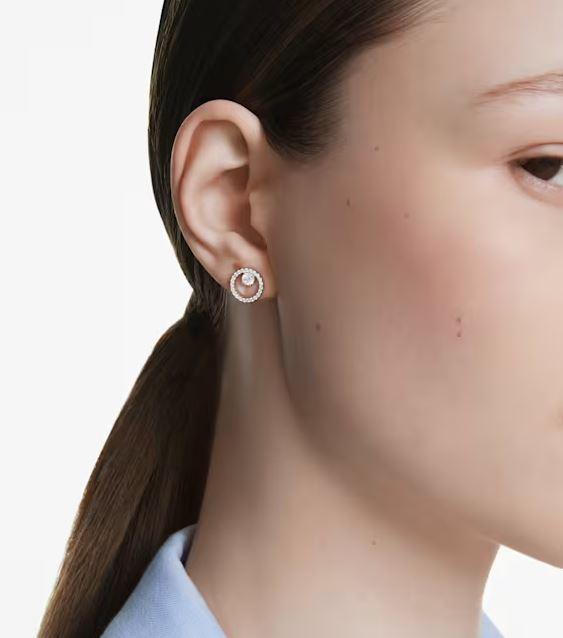 SWAROVSKI RHODIUM PLATED EARRINGS 5692262