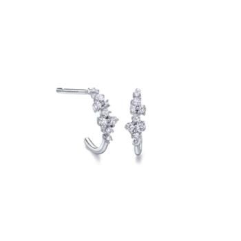 LECARRÉ WHITE GOLD AND DIAMONDS EARRINGS TOTAL WEIGHT 0.33CT GH SI GB124OB.00