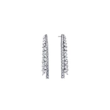 PENDIENTES VIDAL & VIDAL DE PLATA CON CIRCONITAS BLANCAS S60519E