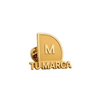 Gold pin with your brand logo, custom pin