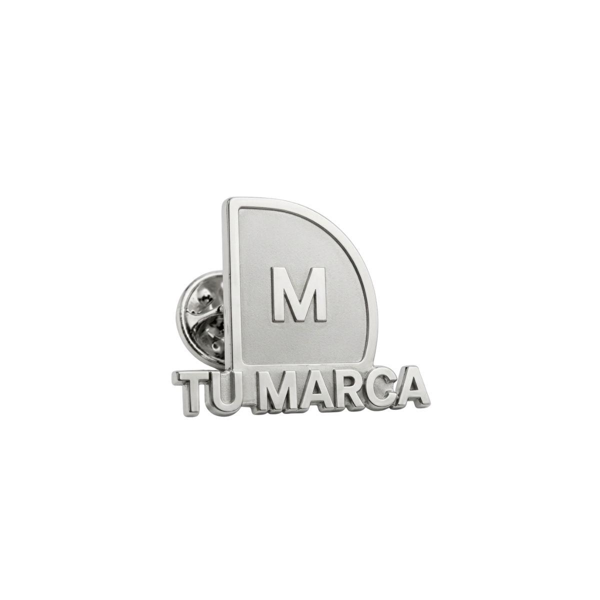 Custom silver pin featuring the logo, badge, or coat of arms of your company, organization, or municipality.