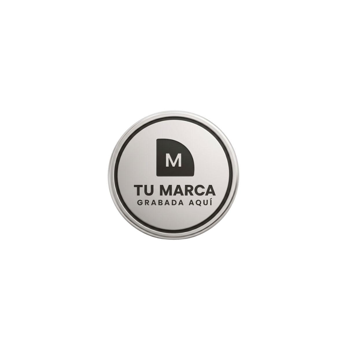 Custom round silver pin with your company logo