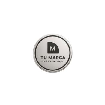 Custom round silver pin with your company logo