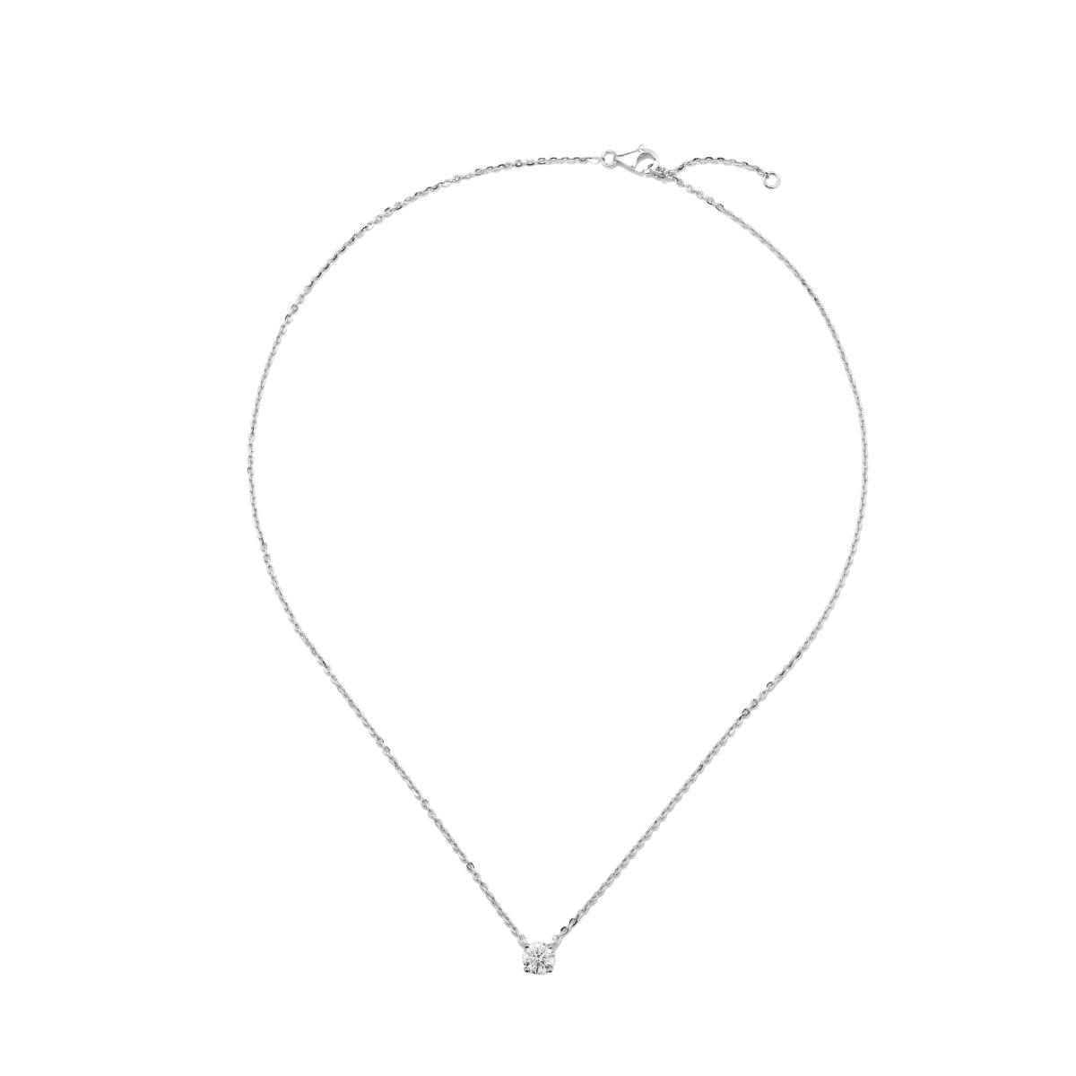 PENJOLL SOLITARI D'OR BLANC I DIAMANT CULTIVAT PSW10226