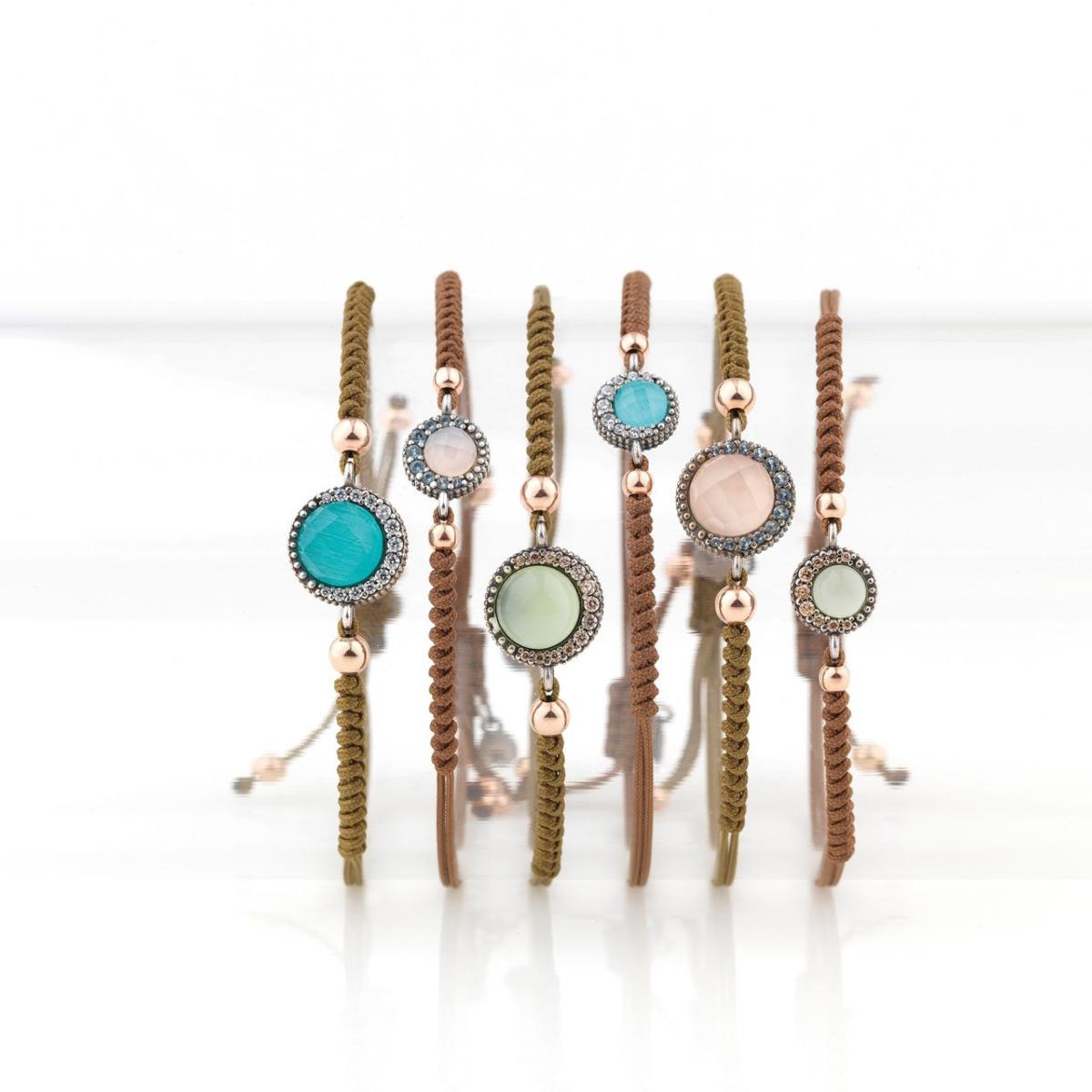 PULSERA SUNFIELD PLATA ZINNIA OPALO MINI PU064790/49