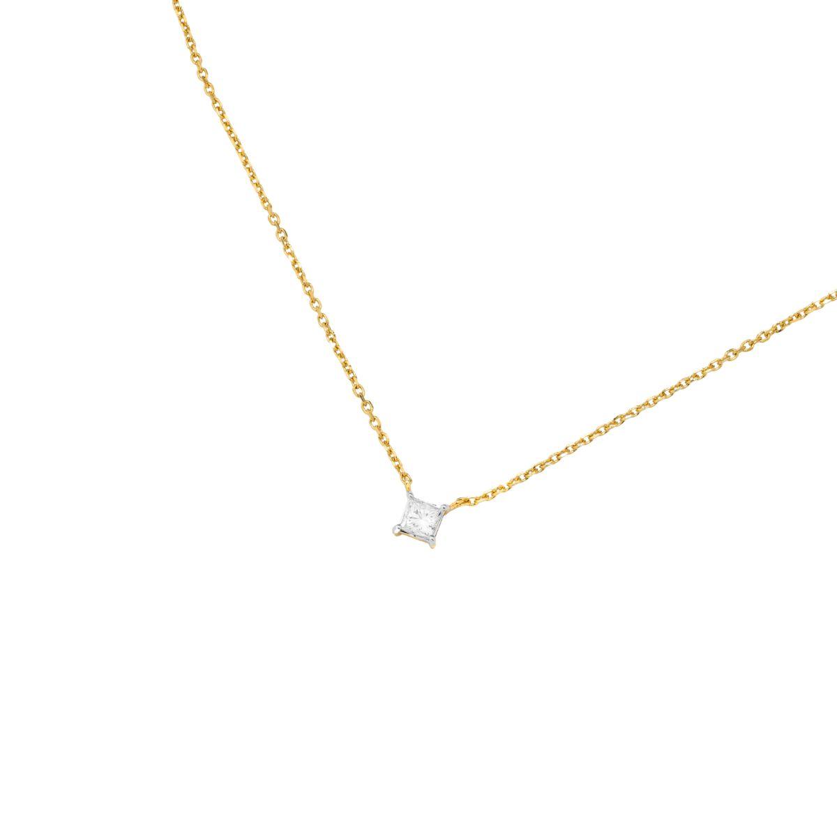 PENJOLL SOLITARIO D'OR GROC I DIAMANT CULTIVAT PY11678D