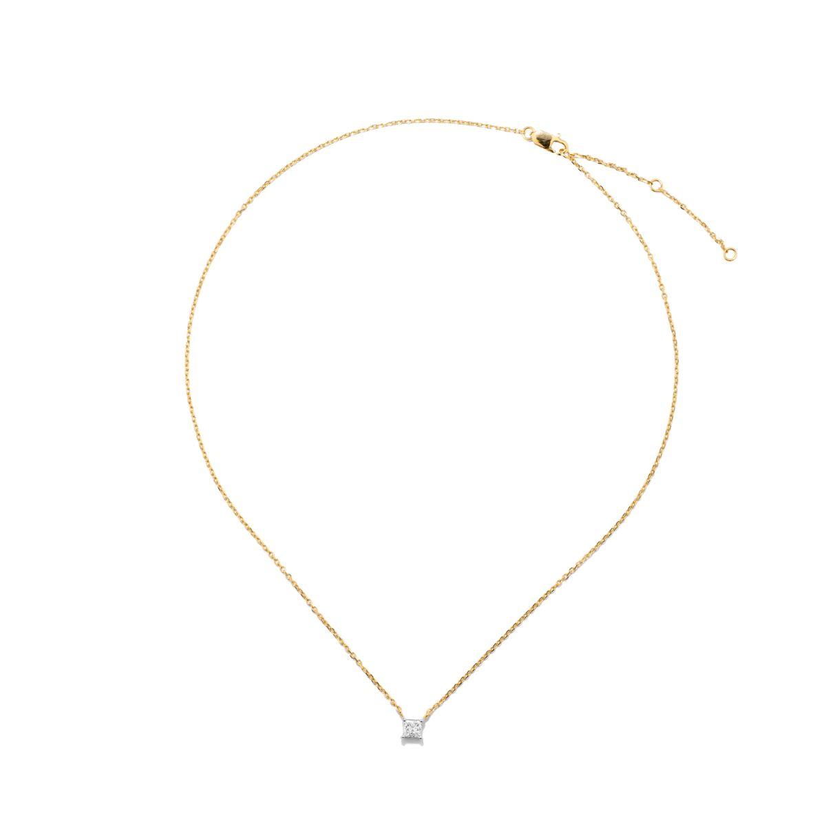 PENJOLL SOLITARIO D'OR GROC I DIAMANT CULTIVAT PY11678D