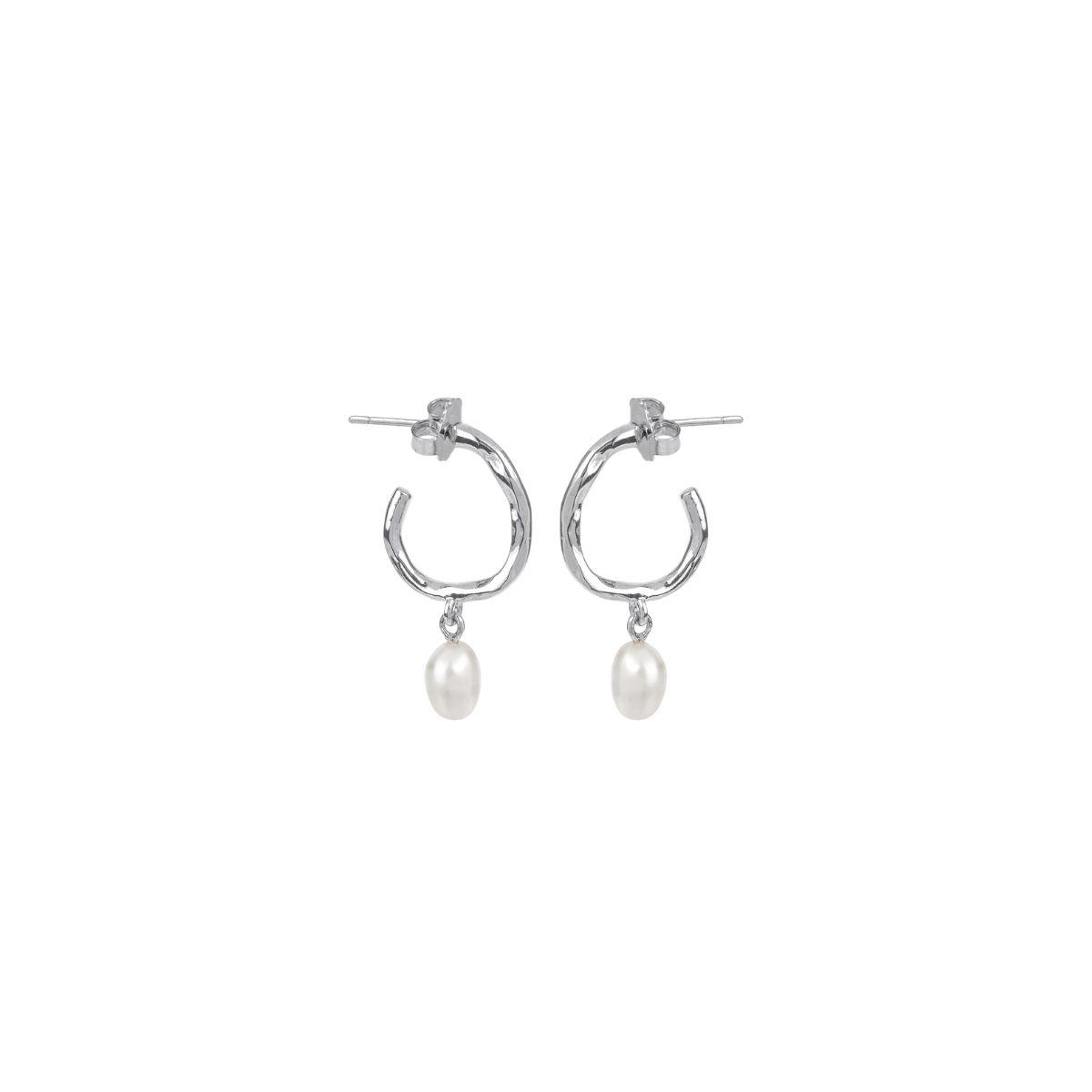 PENDIENTES VIDAL & VIDAL DE PLATA Y PERLA BARROCA Q3475