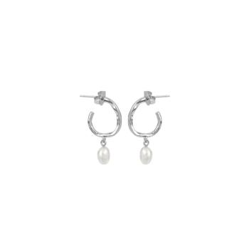 PENDIENTES VIDAL & VIDAL DE PLATA Y PERLA BARROCA Q3475