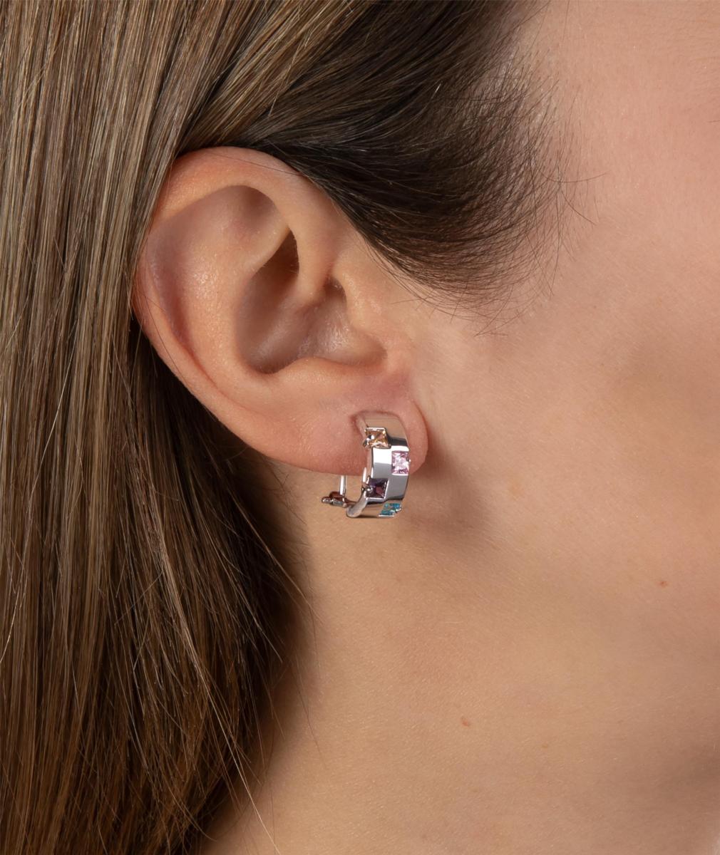 PENDIENTES VIDAL & VIDAL BAÑADOS EN RODIO Y CIRCONITAS R0763B