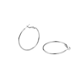 PENDIENTES ARO DE VIDAL Y VIDAL BAÑADOS EN PLATA R1586C