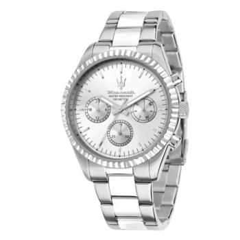 RELOJ MASERATI COMPETIZIONE ESFERA BLANCA Y CORREA BICOLOR R8853100041