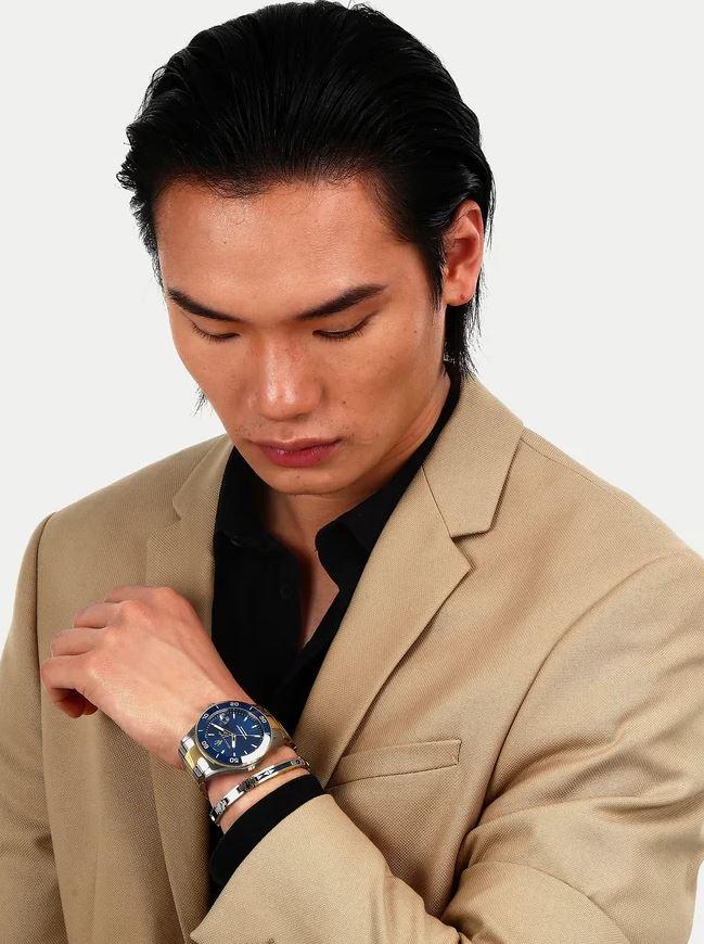 RELOJ MASERATI COMPETIZIONE BICOLOR CON ESFERA AZUL Y PULSERA A CONJUNTO R8873600007