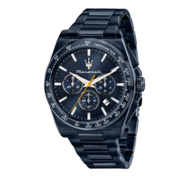 Maserati Velocità blue chronograph watch for men