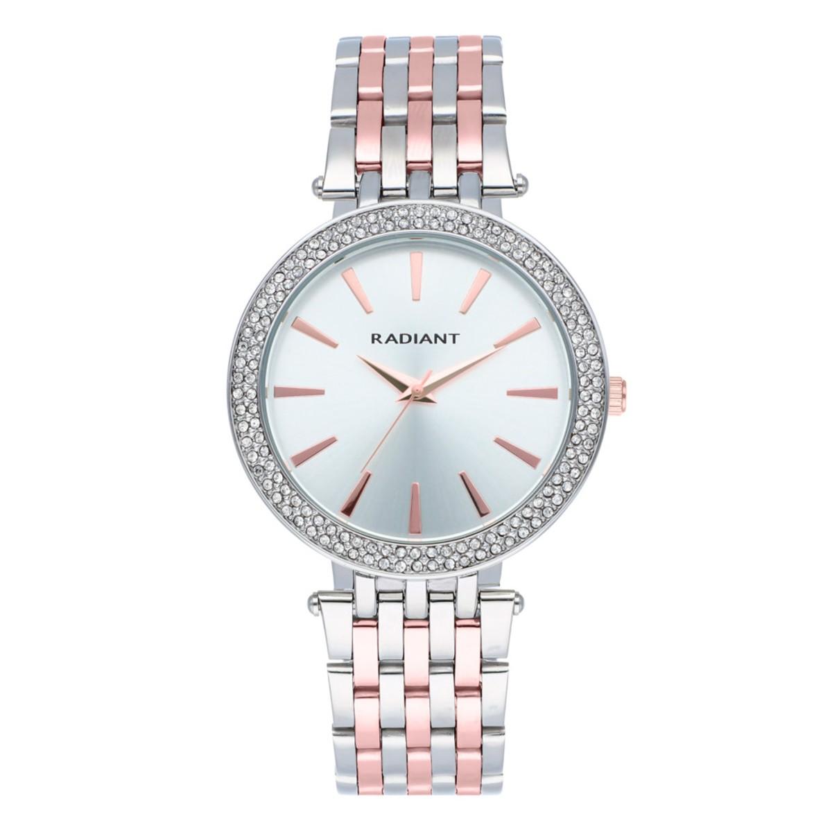 RELLOTGE RADIANT PLATEJAT I ROSA