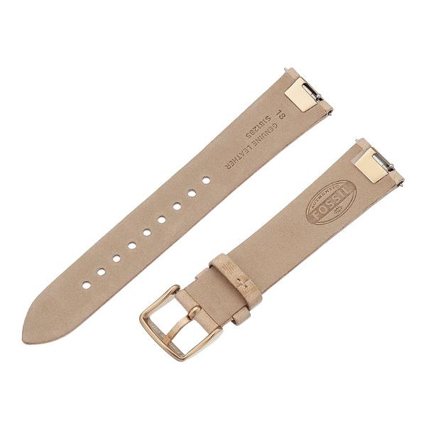 FOSSIL WATCH BAND 18MM LEATHER CREAM S181285