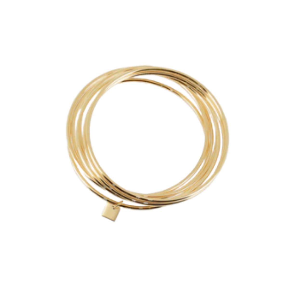 PULSERA ZAG BIJOUX THEON DE ACERO COLOR DORADO SBJ24768-01UNI-S