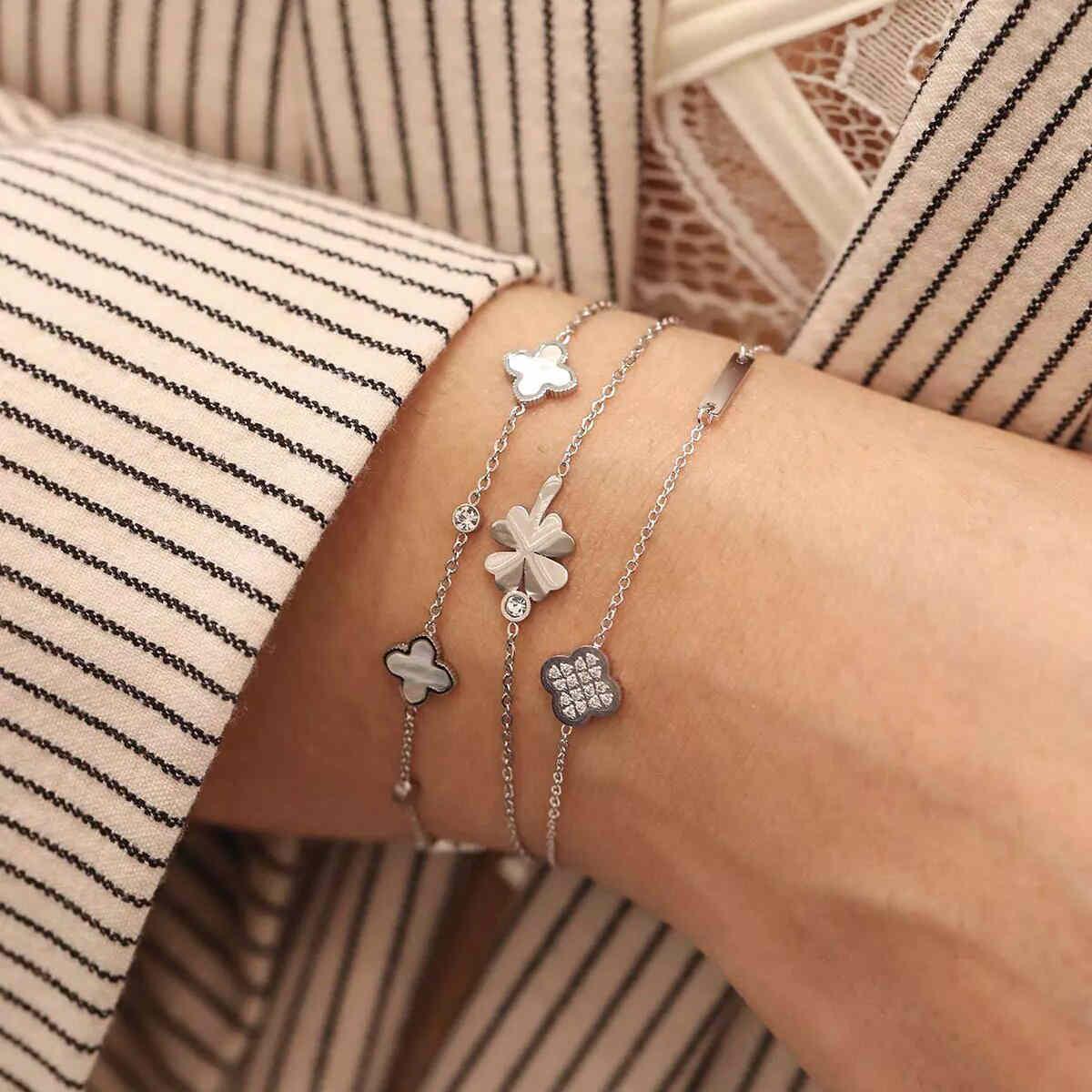 PULSERA ZAG BIJOUX MUJER TRÉBOL SBS9019-00UNI