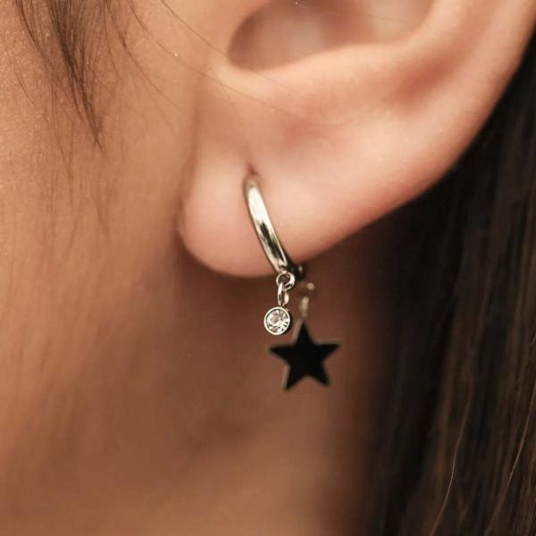 ZAG BIJOUX EARRINGS FOR WOMEN LUCKY STAR SEC9453-01WHT