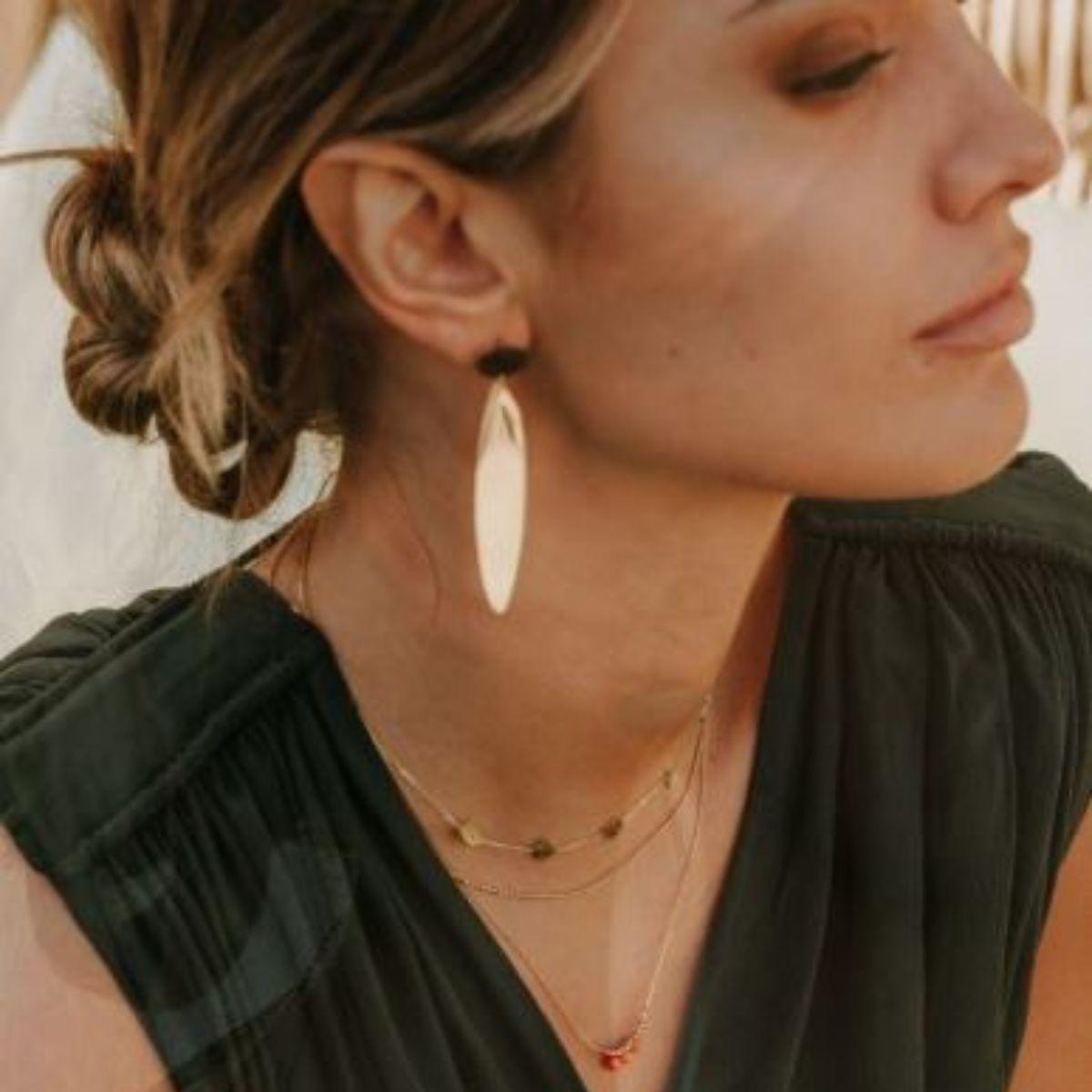 ARRACADES ZAG BIJOUX D'ACER COLOR DAURAT LLARGUES SEL16359-01UNI