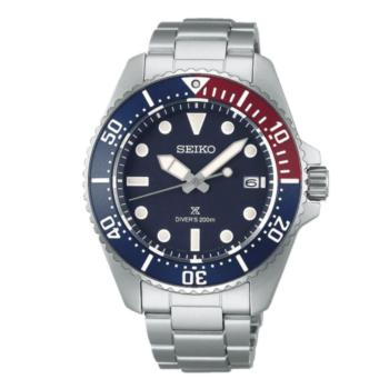 RELOJ SEIKO PROSPEX DIVER'S SOLAR 41mm ROJO Y AZUL SNE595P1