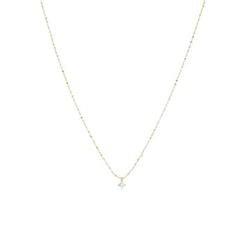 ZAG BIJOUX SERENA PENDANT IN GOLD-PLATED STEEL AND WHITE ZIRCONIA SNS23016-01WHT