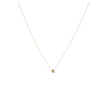 ZAG BIJOUX ASTRAL PENDANT IN GOLD-COLORED STEEL, STAR-SHAPED, AND WHITE ZIRCONIA SNS23138-01WHT