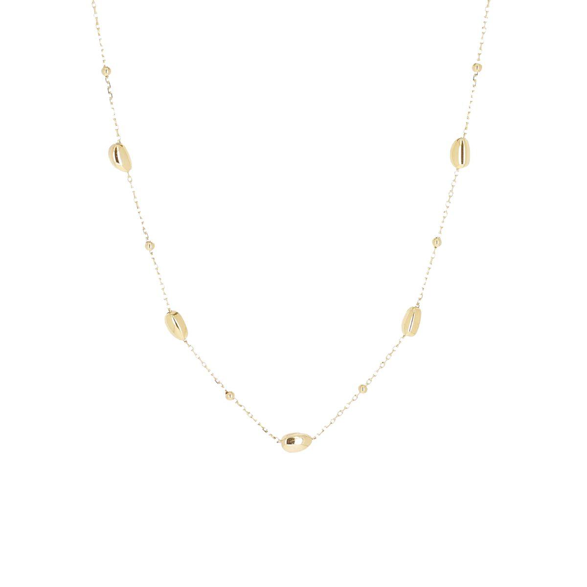 COLLARET ZAG BIJOUX OLÍVIA D'ACER COLOR DAURAT AMB GOTES DARADES SNS25410-01UNI