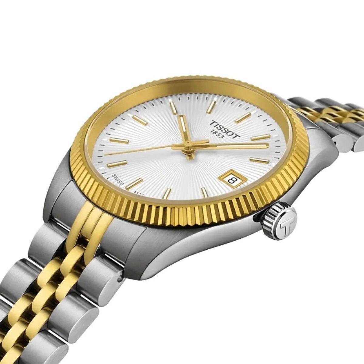 Tissot Ballade Two-Tone Silver and Gold Watch 34 mm T1562102203100